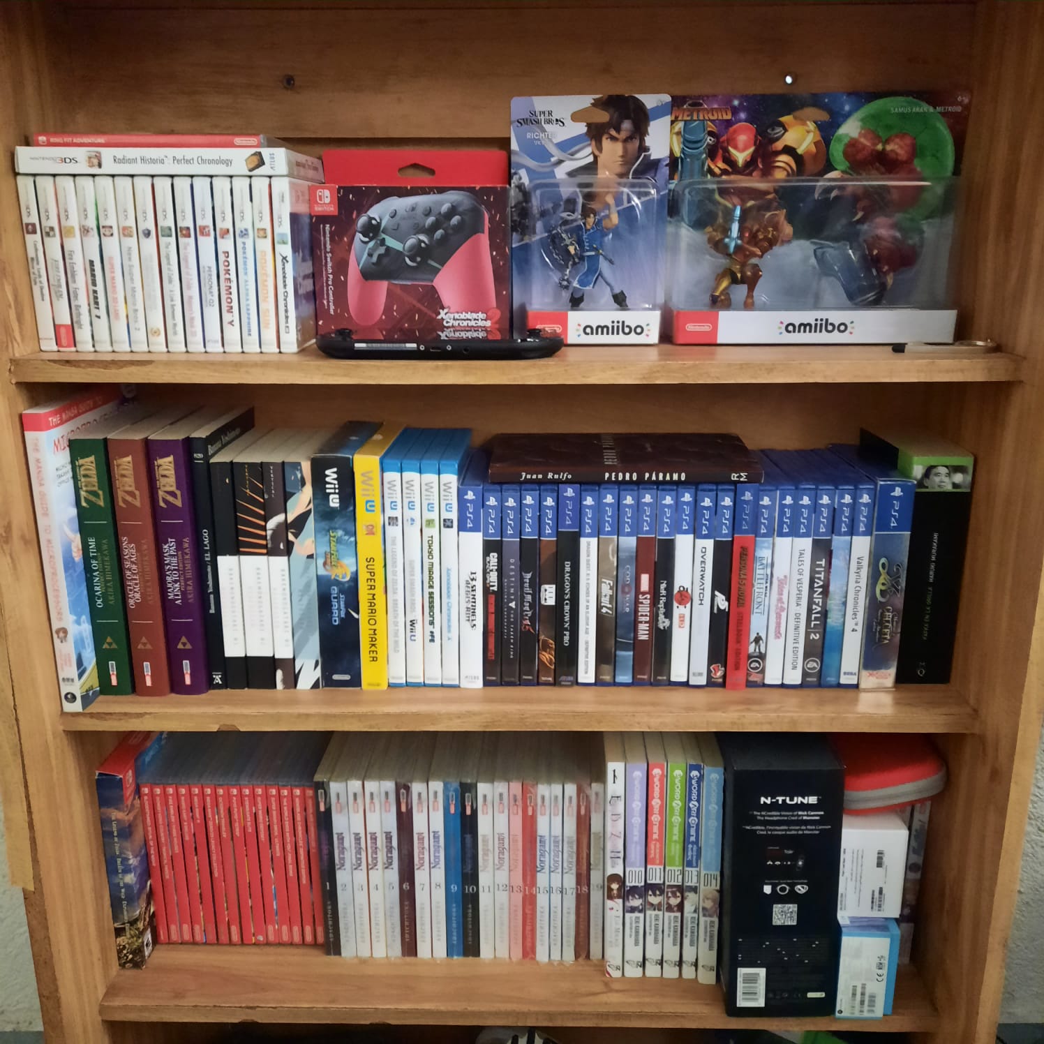 Colecciono videojuegos, porque ahora no tengo tiempo para jugarlos.